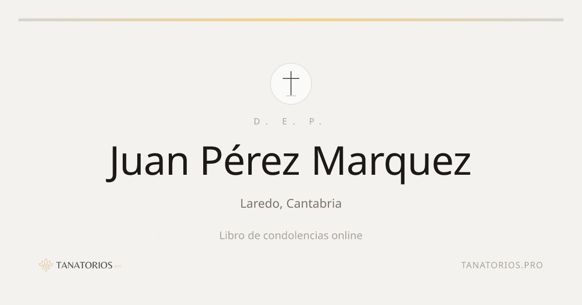 Memorial de Juan Pérez Marquez