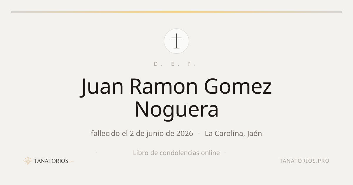 Memorial de Juan Ramon Gomez Noguera