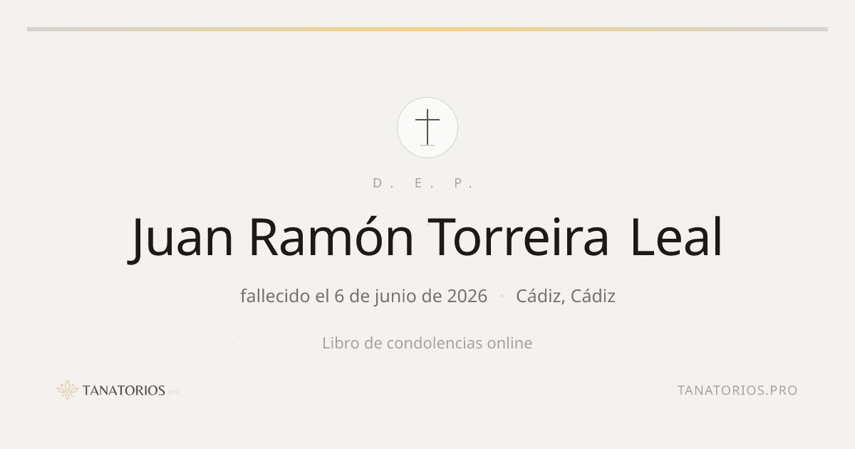 Memorial de Juan Ramón Torreira Leal