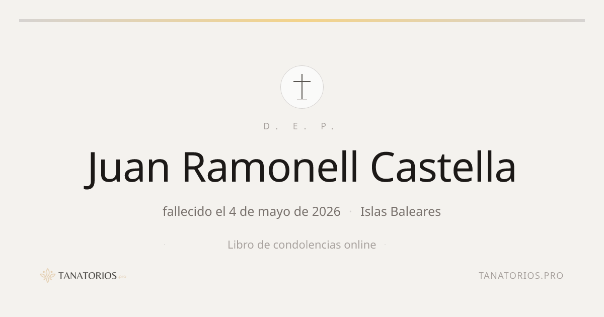 Memorial de Juan Ramonell Castella