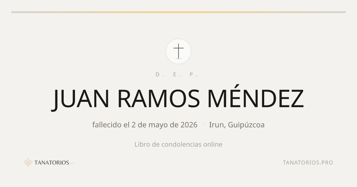 Memorial de JUAN RAMOS MÉNDEZ