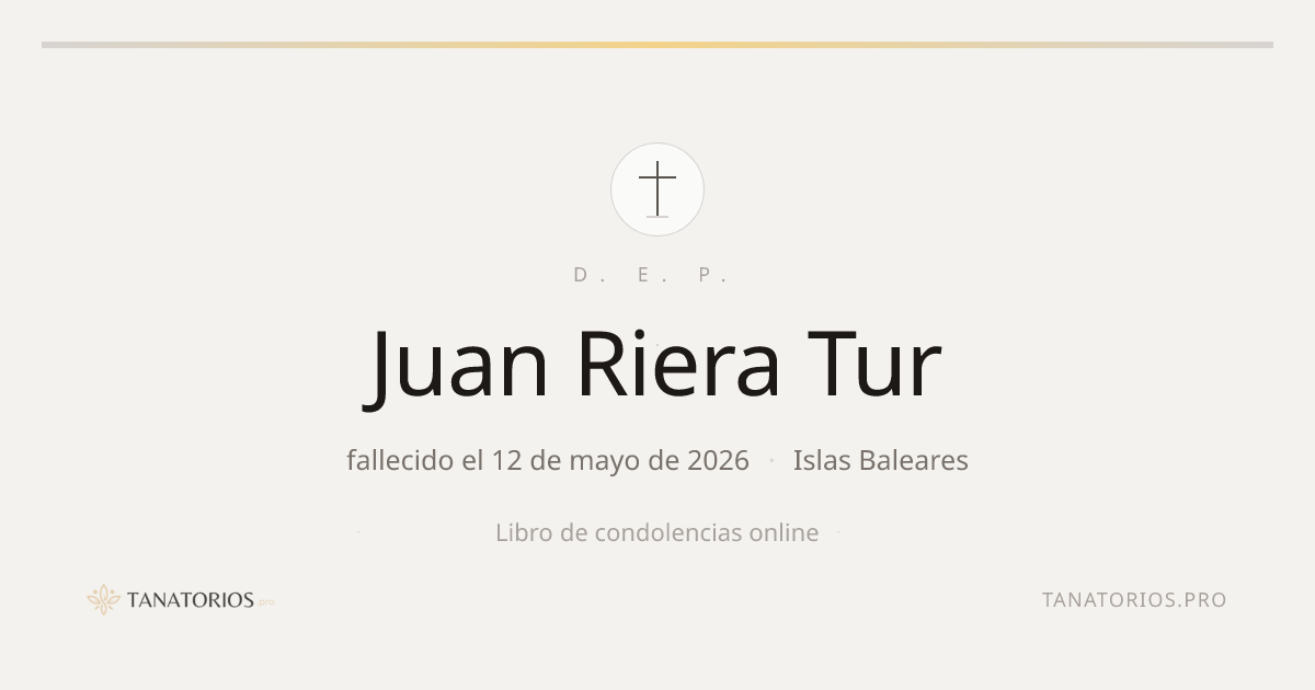Memorial de Juan Riera Tur