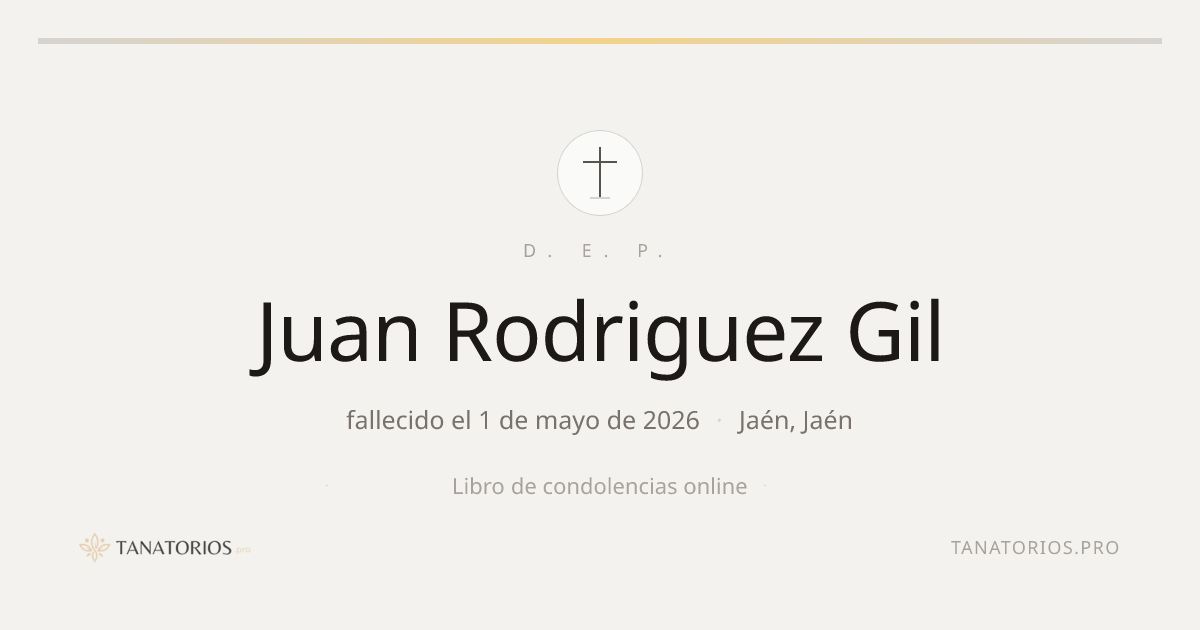 Memorial de Juan Rodriguez Gil