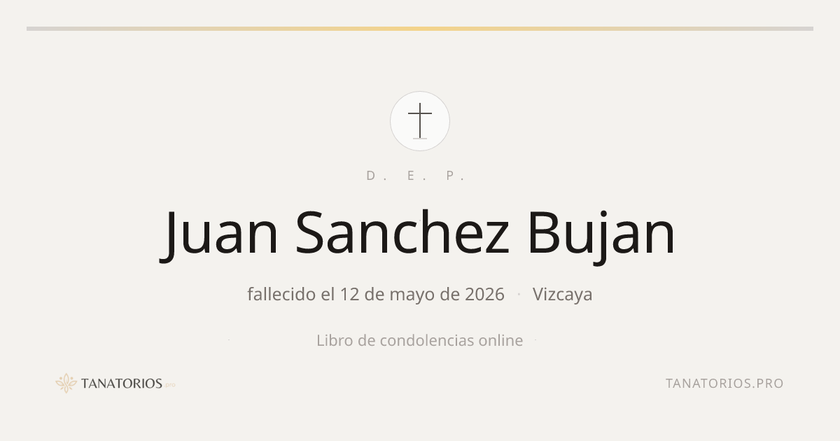 Memorial de Juan Sanchez Bujan