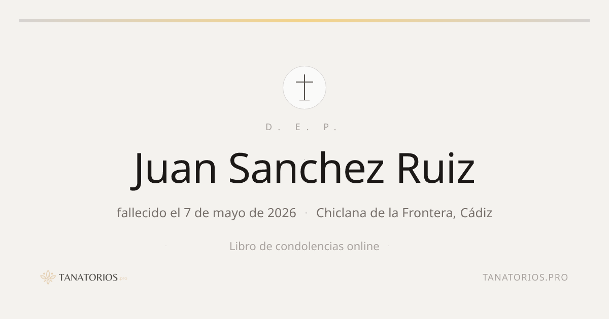 Memorial de Juan Sanchez Ruiz