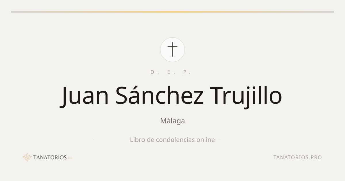 Memorial de Juan Sánchez Trujillo
