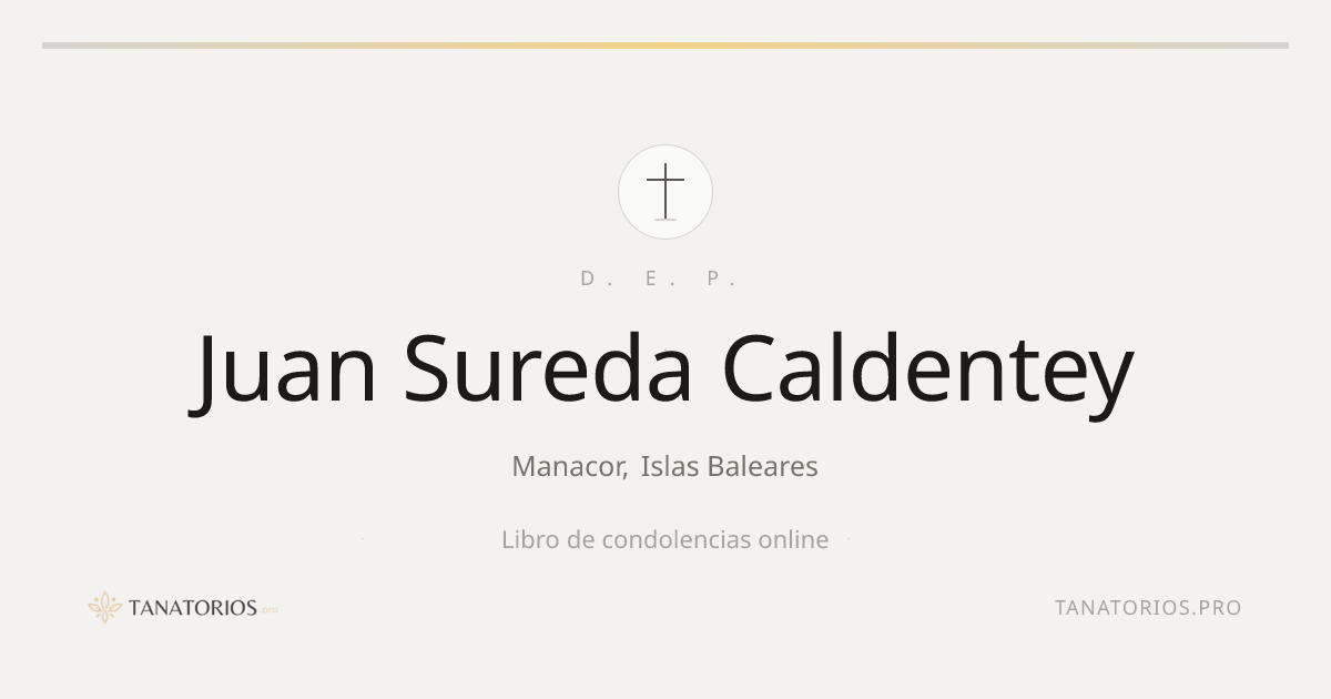 Memorial de Juan Sureda Caldentey