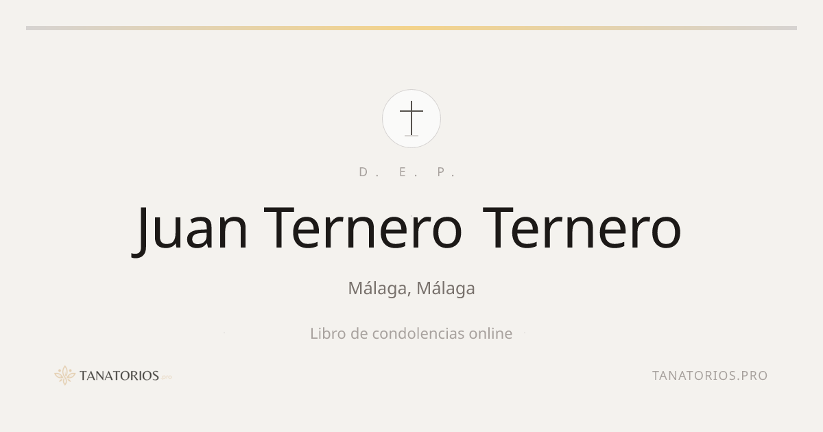 Memorial de Juan Ternero Ternero