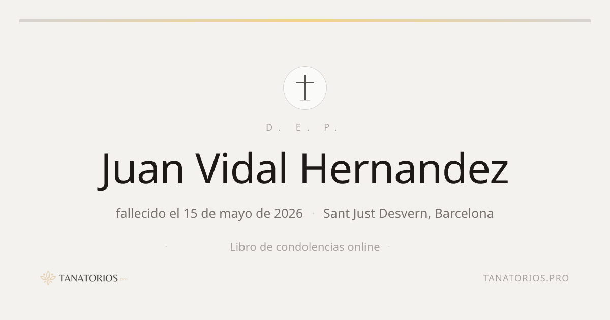 Memorial de Juan Vidal Hernandez