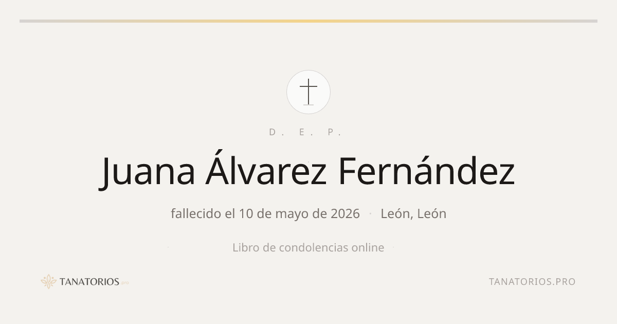 Memorial de Juana Álvarez Fernández