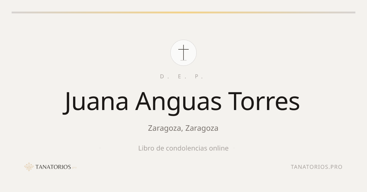 Memorial de Juana Anguas Torres