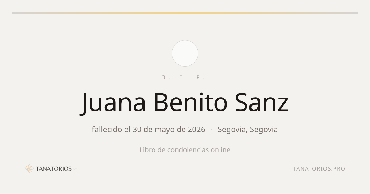 Memorial de Juana Benito Sanz