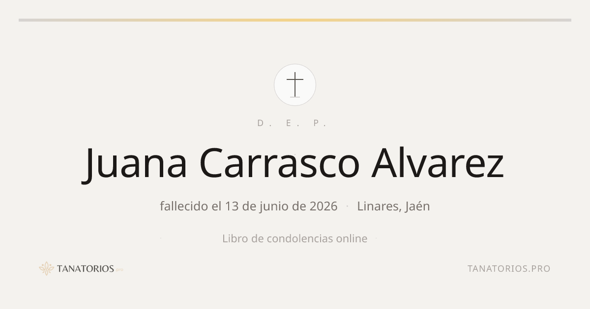 Memorial de Juana Carrasco Alvarez