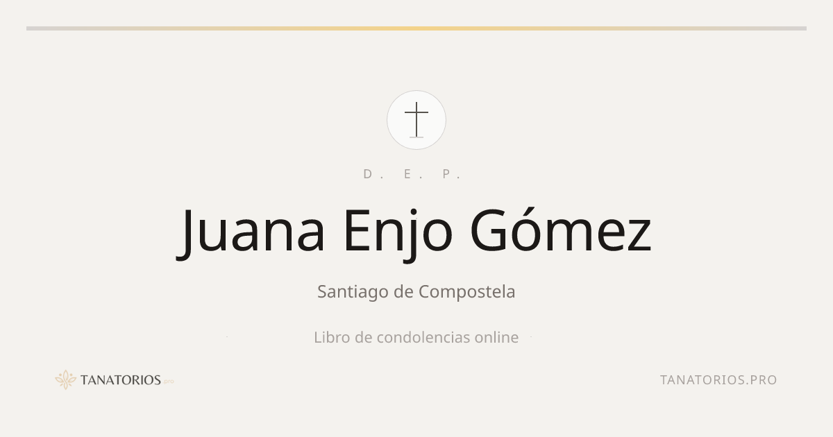 Memorial de Juana Enjo Gómez