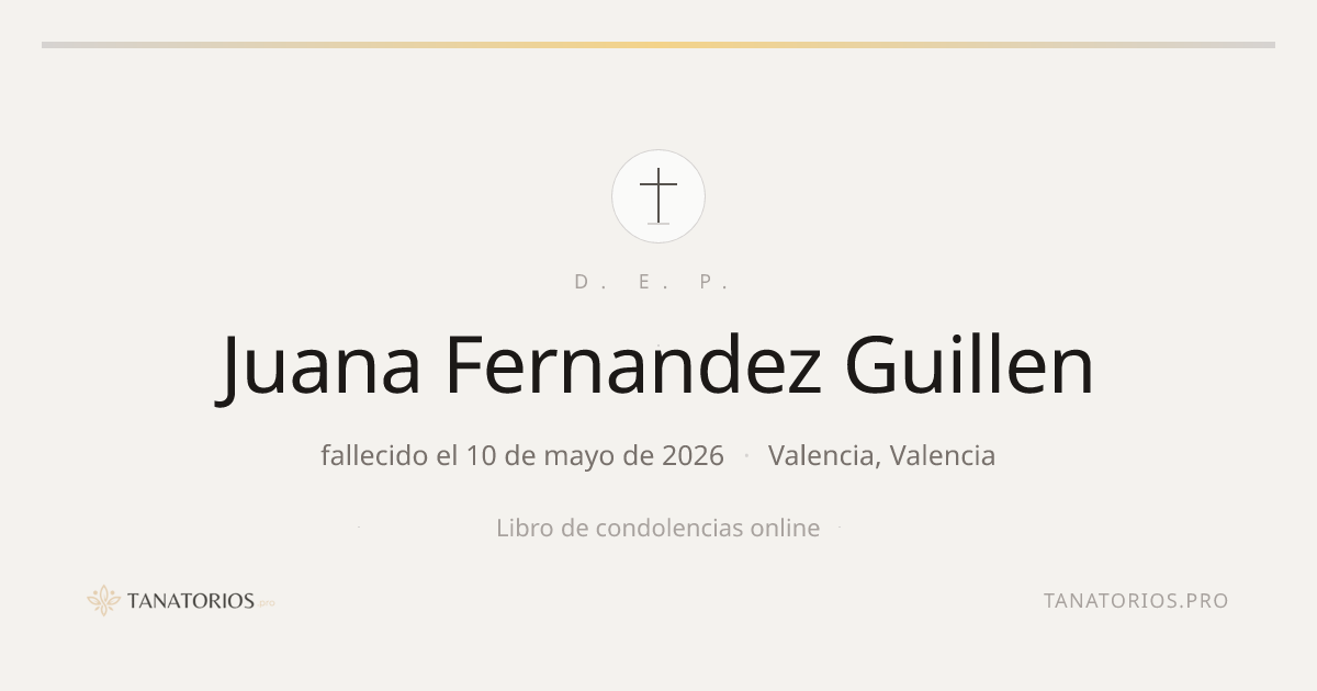 Memorial de Juana Fernandez Guillen