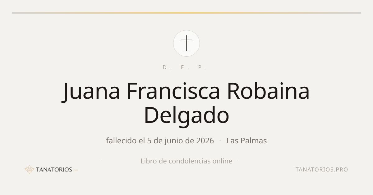 Memorial de Juana Francisca Robaina Delgado
