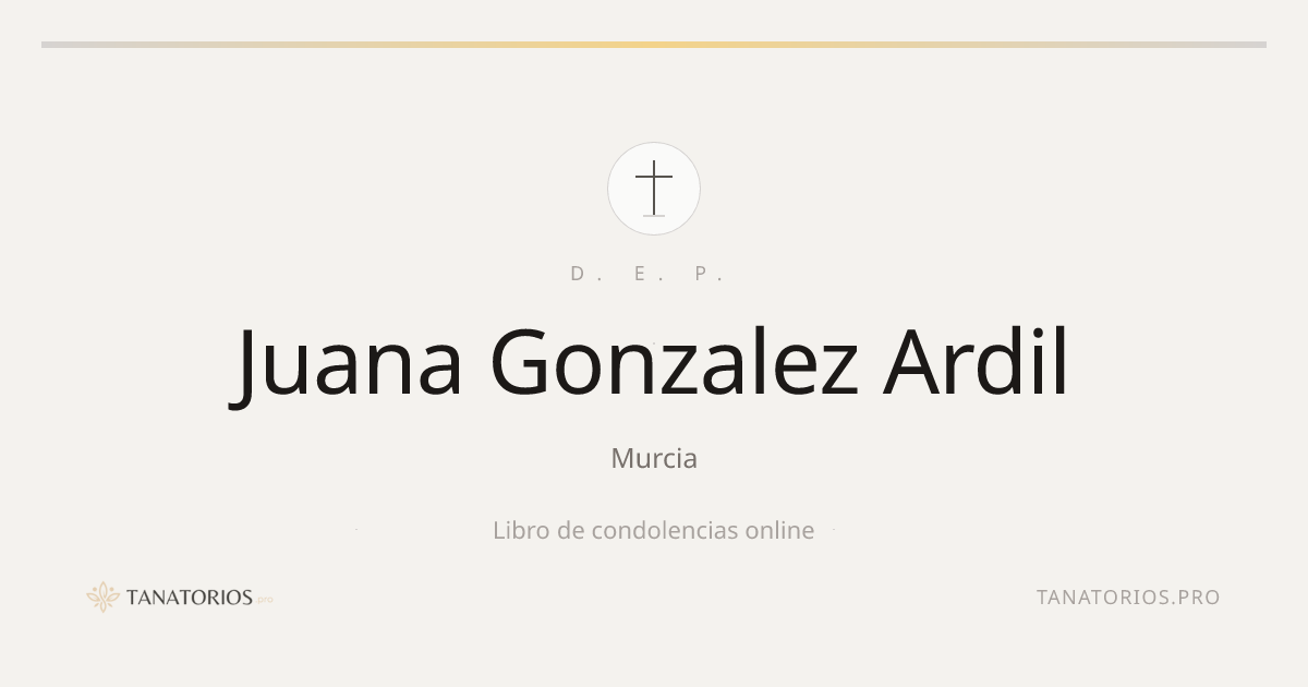 Memorial de Juana Gonzalez Ardil