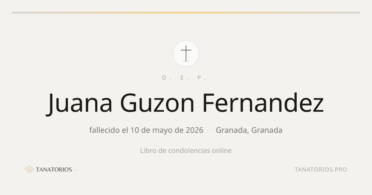 Memorial de Juana Guzon Fernandez