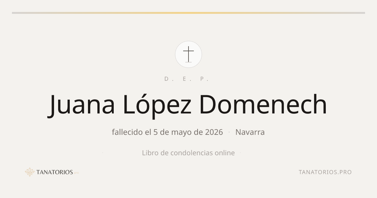 Memorial de Juana López Domenech