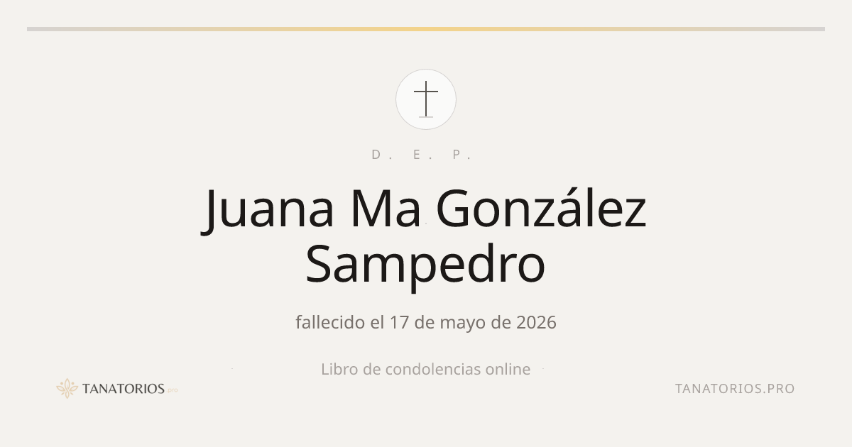 Memorial de Juana Ma González Sampedro
