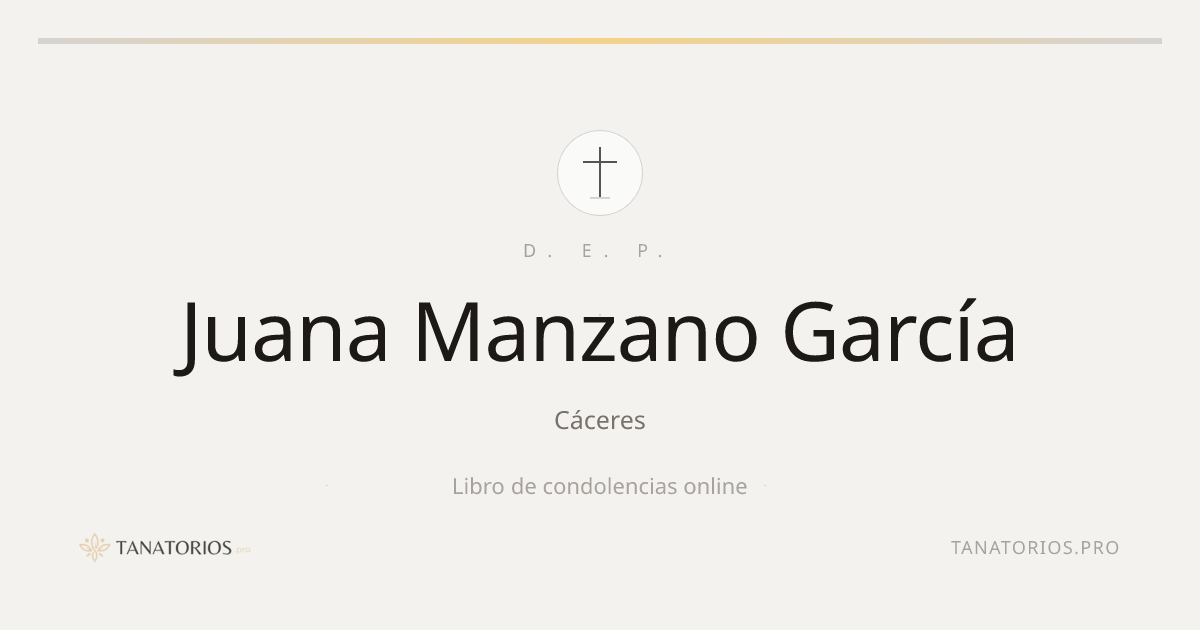 Memorial de Juana Manzano García
