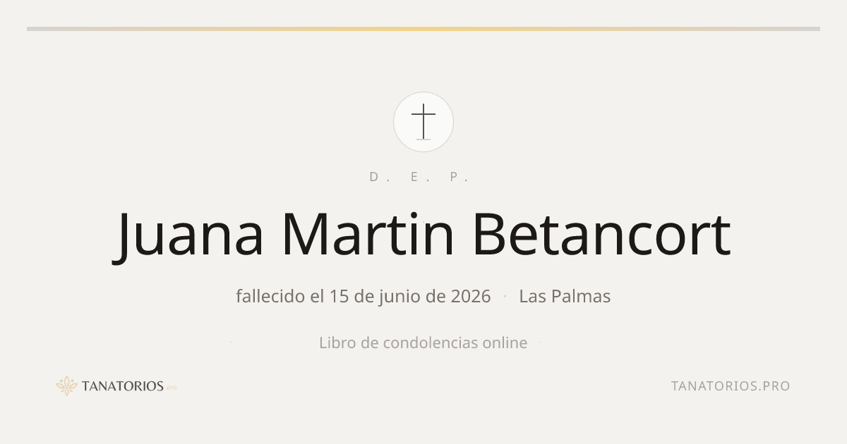 Memorial de Juana Martin Betancort