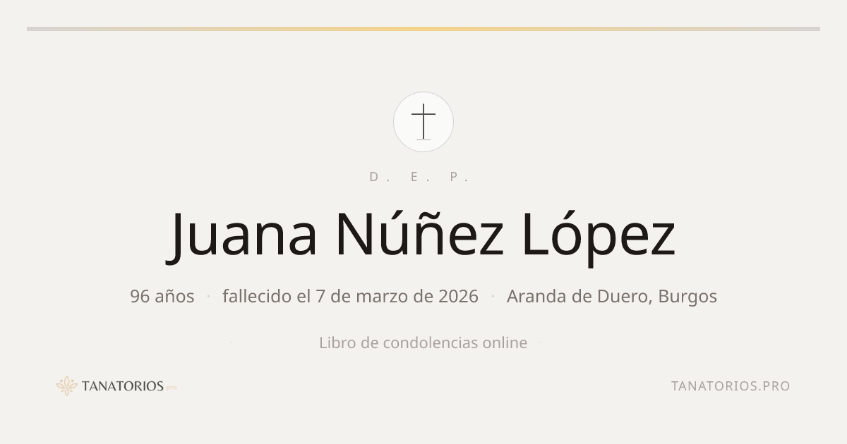Memorial de Juana Núñez López