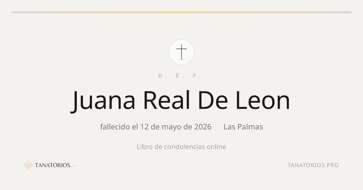 Memorial de Juana Real De Leon