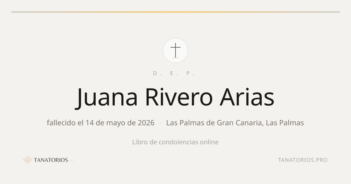 Memorial de Juana Rivero Arias