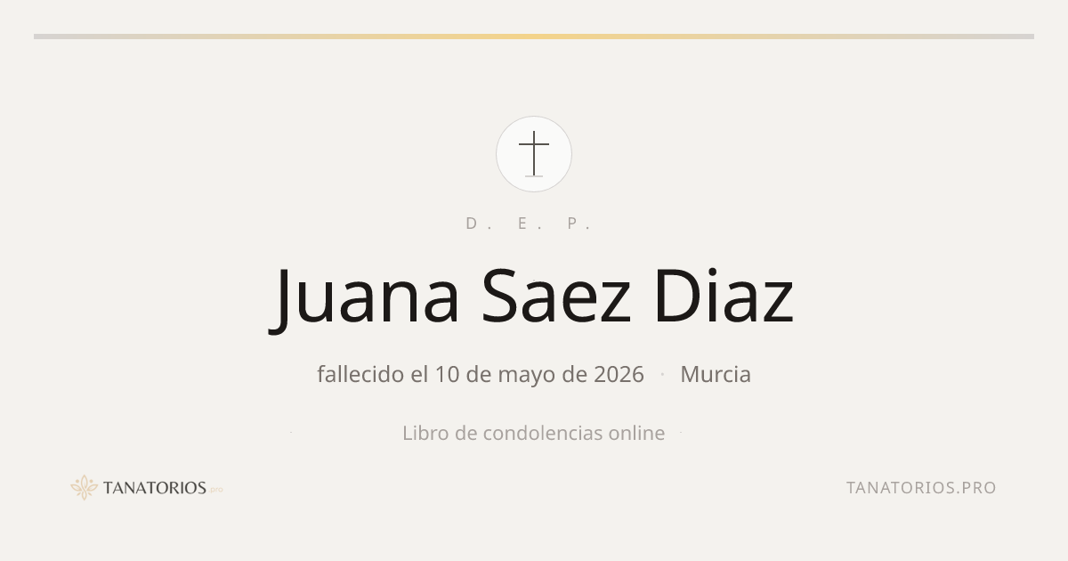 Memorial de Juana Saez Diaz
