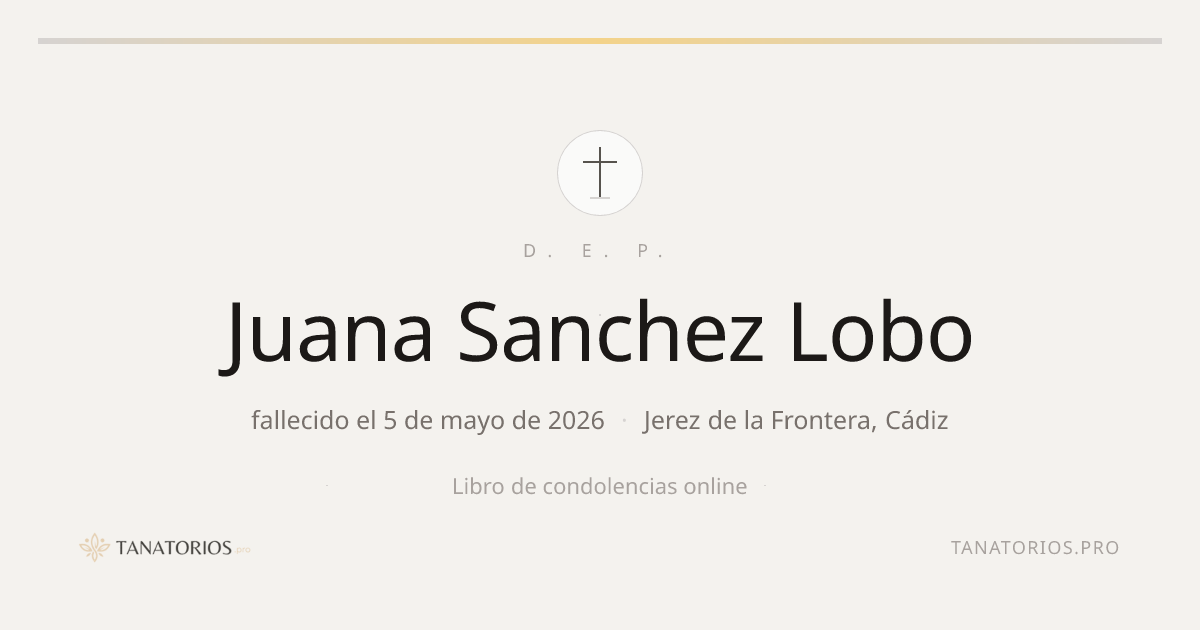 Memorial de Juana Sanchez Lobo
