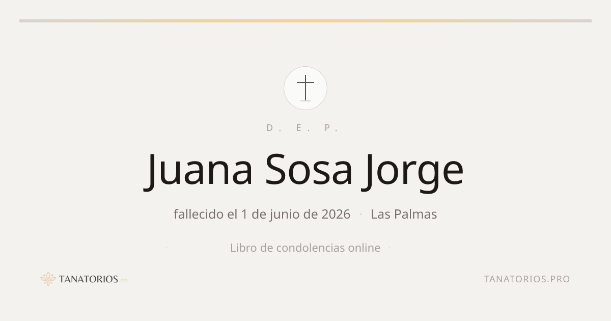 Memorial de Juana Sosa Jorge