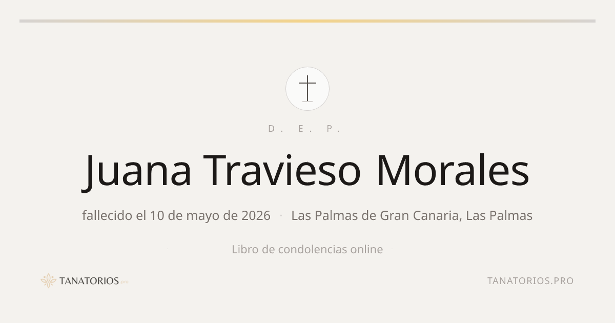 Memorial de Juana Travieso Morales