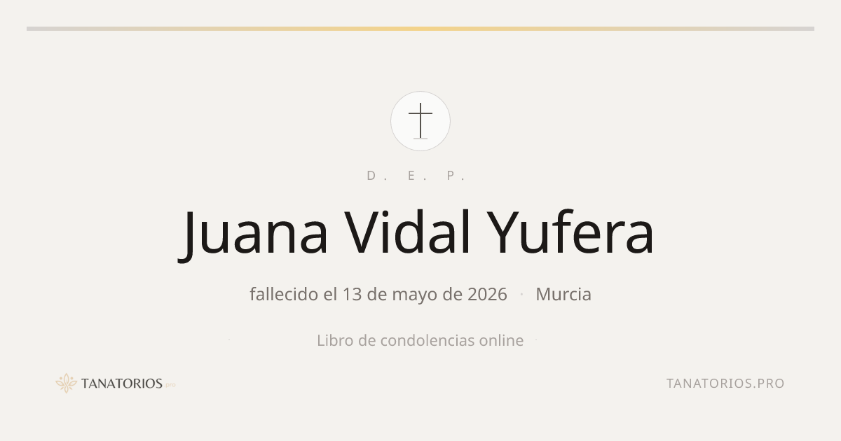 Memorial de Juana Vidal Yufera