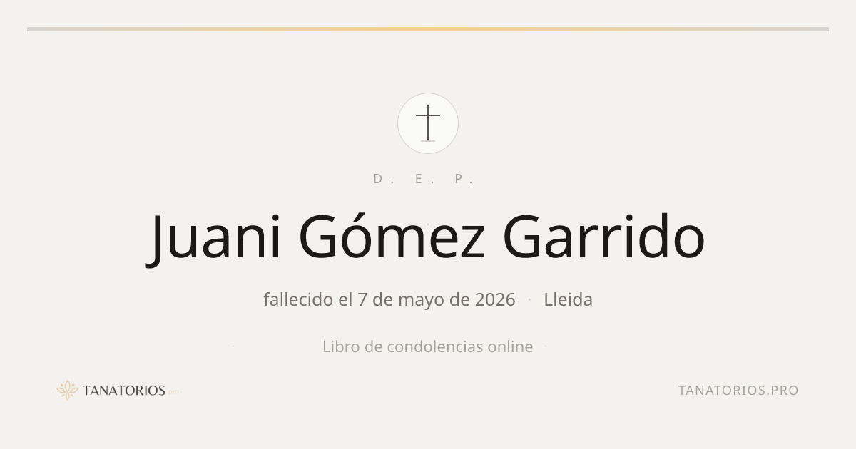 Memorial de Juani Gómez Garrido