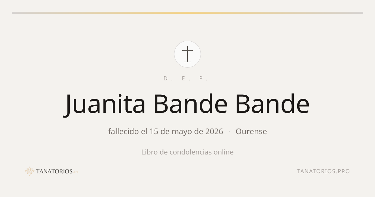 Memorial de Juanita Bande Bande