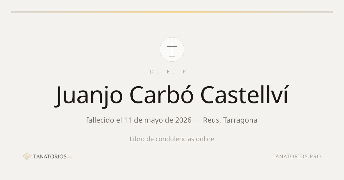 Memorial de Juanjo Carbó Castellví
