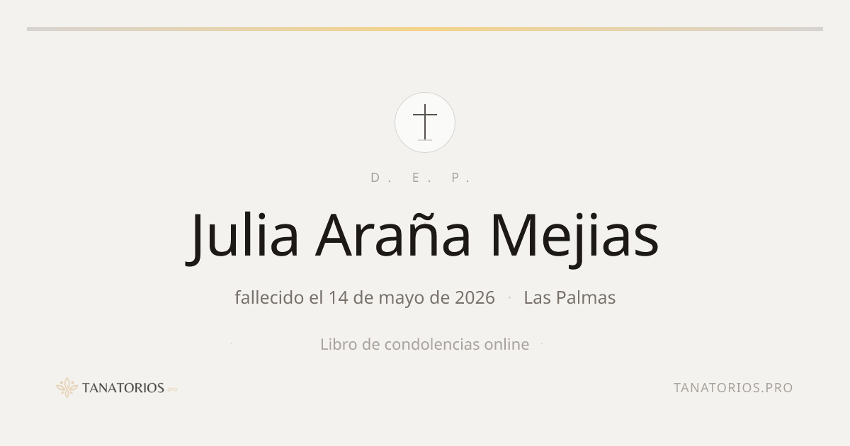 Memorial de Julia Araña Mejias
