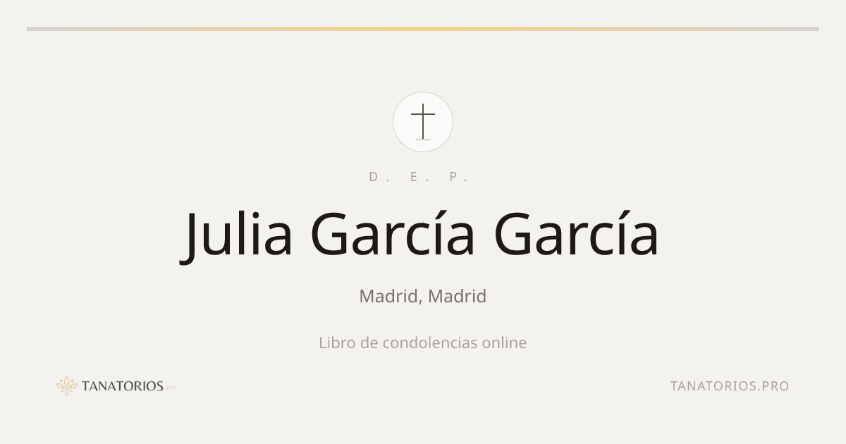 Memorial de Julia García García