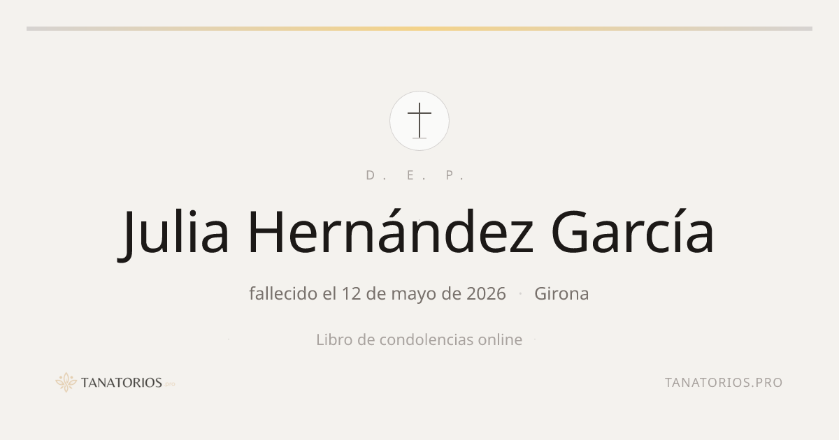 Memorial de Julia Hernández García