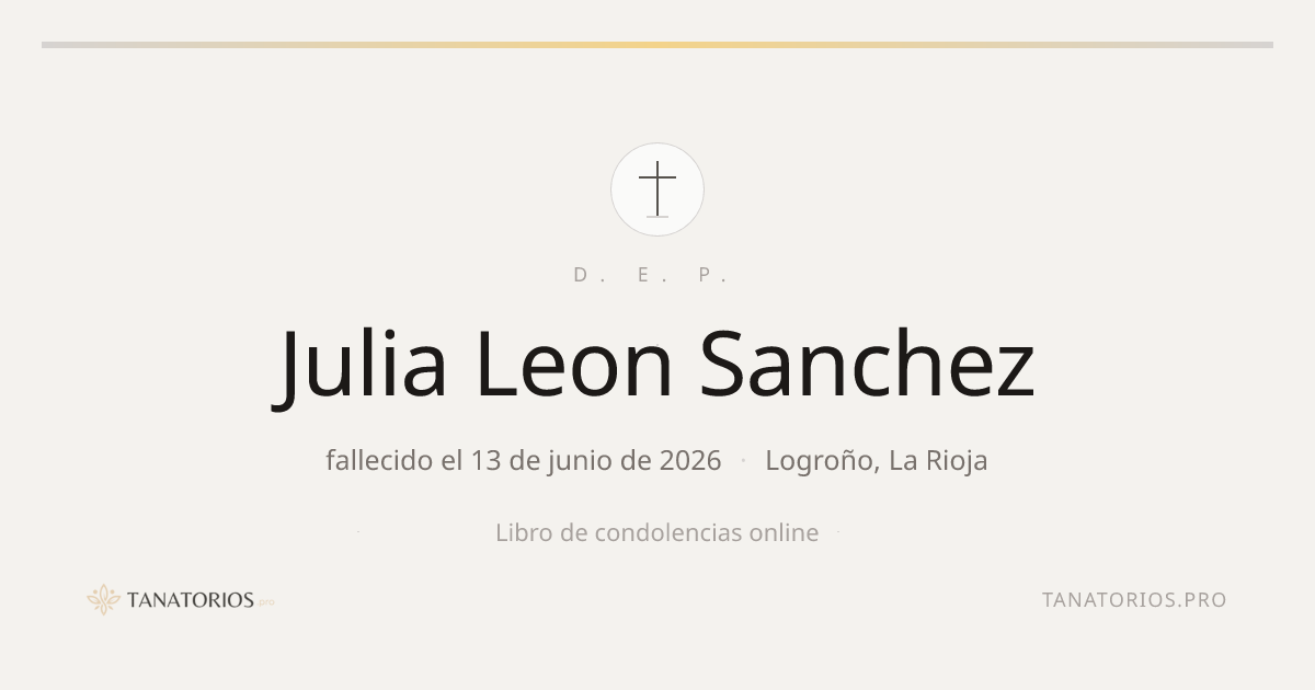 Memorial de Julia Leon Sanchez
