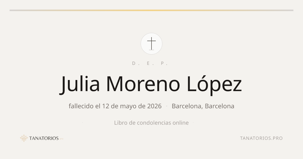 Memorial de Julia Moreno López