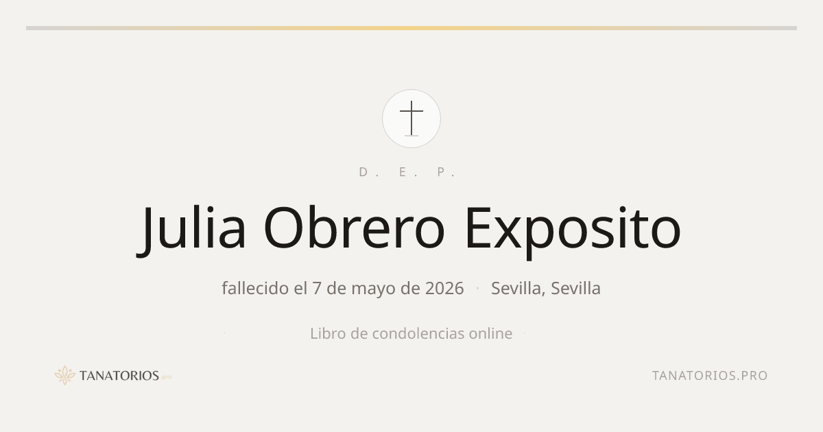 Memorial de Julia Obrero Exposito