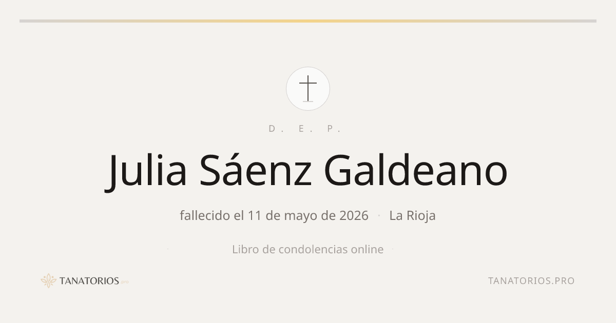 Memorial de Julia Sáenz Galdeano
