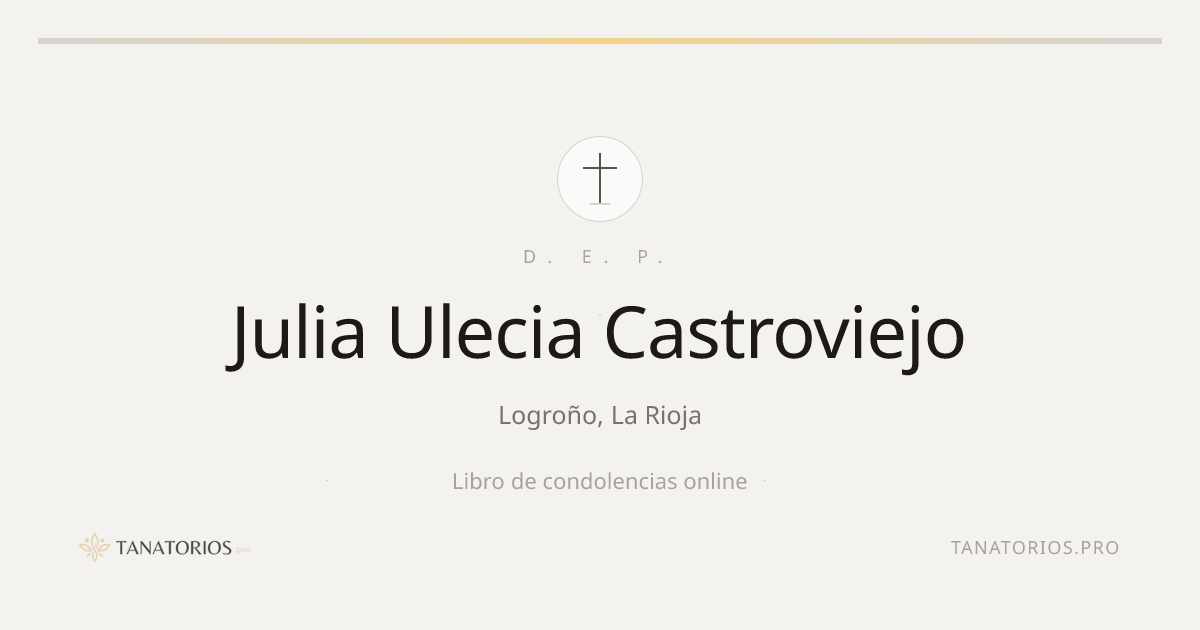 Memorial de Julia Ulecia Castroviejo
