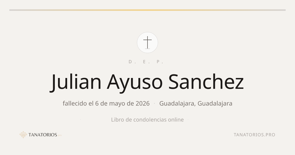 Memorial de Julian Ayuso Sanchez