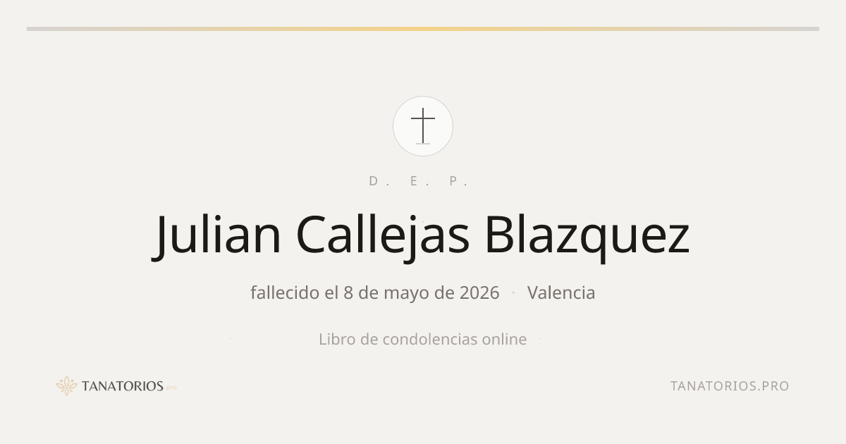 Memorial de Julian Callejas Blazquez