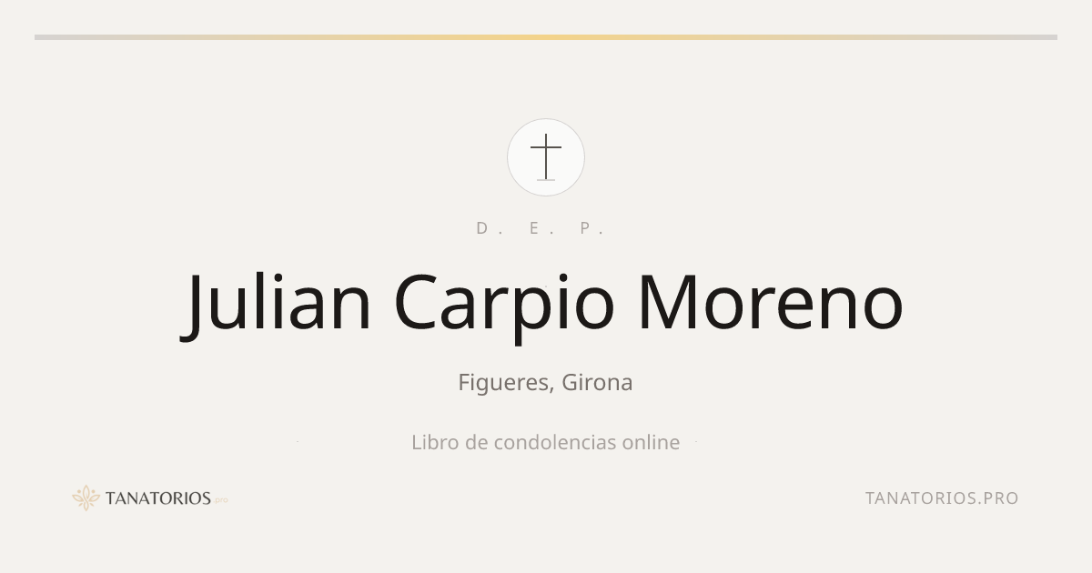 Memorial de Julian Carpio Moreno