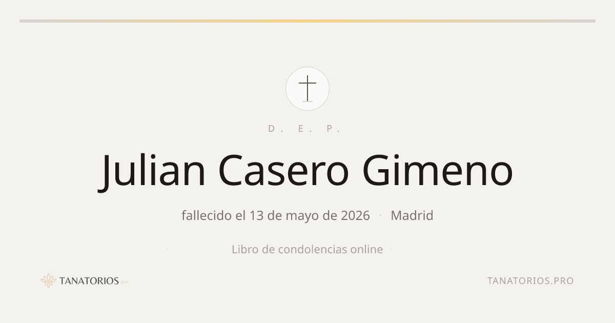 Memorial de Julian Casero Gimeno
