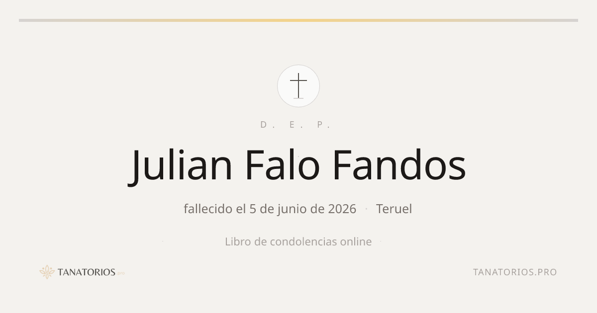 Memorial de Julian Falo Fandos
